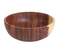 Leapiture Ciotola Per Alimenti 22x7,5 Cm Grande Piatto in Legno Ciotola Per Frutta Ciotola Per Insalata in Legno Stoviglie da Cucina Durevoli Per Alimenti Insalata di Frutta Zuppa di Riso