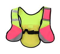 Leapiture Giubbotto da Corsa Riflettente ad Alta visibilità Multifunzione Regolabile Multifunzione Riflettente Tasca con Cerniera per Andare in Bicicletta da Camminare (Stilo 1)