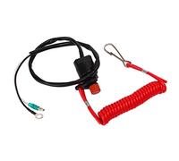 Leapiture Interruttore Arresto Emergenza Motore della Barca, 65W-82575-01 Interruttore di Arresto di Sicurezza Cordino di Sicurezza ABS Adatto per T15 F2.5 F4 F5 F6 HP