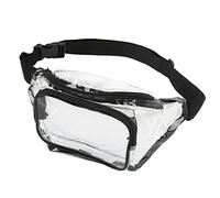 Leapiture Marsupio Trasparente PVC Cerniera Impermeabile Multiuso Sport All'aria Aperta Rafting Borsa per il Fitness (Nerone)