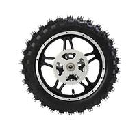 Leapiture Moto Ruota Posteriore Dirt Bike Cerchione Pneumatico 2.5-10 con Disco Pignone Cuscinetto Cerchio Pneumatico Mini Bike Ruota Posteriore Montaggio Pit Bike Ruota Posteriore