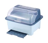 Leapiture, scolapiatti con coperchio e scolapiatti rimovibile, coperto, per piatti da cucina, per piatti da cucina, tazze, bacchette, forchetta, ciotola