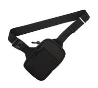 Leapiture Side Shoulder Bag Small Watertight Sling Bag Casual Shoulder Bag Adjustable Breathable for Men Women Running Cycling Traveling (Nero)