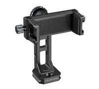 Leaplumin Supporto per telefono in metallo per treppiede con 2 scarpe fredde e porta Arca, supporto per telefono con montaggio a vite da 4 x 1/4", supporto verticale e orizzontale rotazione adatto per