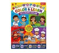 Learn ABCs (K-T), Count 11-20 & Explore Cool Jobs | Fun Preschool and Kindergarten Activity Book