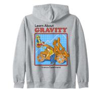 Learn About Gravity Sarcastic Retro Funny Adult Humor Felpa con Cappuccio