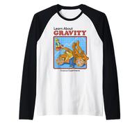 Learn About Gravity Sarcastic Retro Funny Adult Humor Maglia con Maniche Raglan