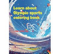 Learn about Olympic sports coloring book for adults