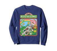 Learn About Recycling Sarcastic Retro Funny Adult Humor Felpa
