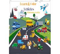 Learn and Color Vehicles with Bonus Activity Included
