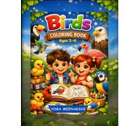 Learn Birds & Colour for Kids Ages 3-6: 50 Cute & Easy Bird Coloring Pages with Bold & Simple Outlines to Build Creativity, Fine Motor Skills, Pencil Control, Focus & Hand-Eye Coordination