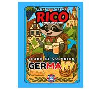 LEARN BY COLORING - The Adventures of Rico the Raccoon - GERMANY - Europe Edition