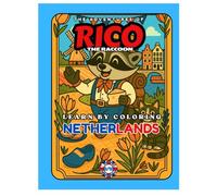 LEARN BY COLORING - The Adventures of Rico the Raccoon - NETHERLAND - Europe Edition
