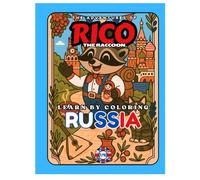 LEARN BY COLORING - The Adventures of Rico the Raccoon - RUSSIA - Europe Edition