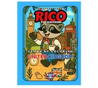 LEARN BY COLORING - The Adventures of Rico the Raccoon - UNITED KINGDOM - Europe Edition