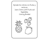 Learn Colors with Fruits and Vegetables Coloring Booklet