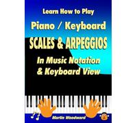Martin Woodward – Learn How to Play Piano/Keyboard: Scales & Arpeggios – Keyboard View – Tascabile