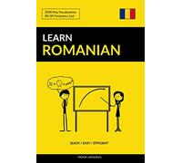 Pinhok Languages Learn Romanian - Quick / Easy / Efficient (Tascabile)