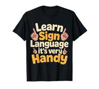 Learn Sign Language It's Very Handy Gesti dell'ASL |- Maglietta