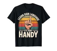 Learn Sign Language It's Very Handy Gesti dell'ASL - Maglietta