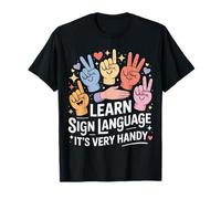 Learn Sign Language It's Very Handy Gesti dell'ASL - Maglietta