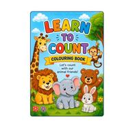 Learn to Count with Animals: Animal Counting Colouring Book | Preschool Number Activity