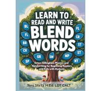 Learn to Read and Write Blend Words: Orton-Gillingham Phonics and Handwriting for Beginning Readers and Kids with Dyslexia
