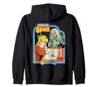 Learn to Spell Sarcastic Ghost Retro Funny Adult Humor Felpa con Cappuccio