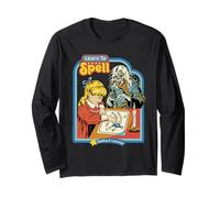 Learn to Spell Sarcastic Ghost Retro Funny Adult Humor Maglia a Manica
