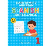 Learn to Write and Read Spanish with Syllables: Fun Cut and Paste Activities for Kids Ages 3-6