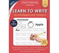 Learn to Write Workbook: Handwriting practice with uppercase & lowercase letter tracing A-Z