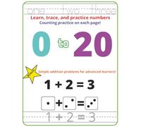 Learn, Trace, and Practice Printing Numbers 0 to 20: Early Math Skills that Build Confidence (Early Preschool Skills: Build Confidence. Spark Curiosity. Make Learning Fun!)