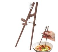 Learning Chopsticks - Reusable Tool, Food-Grade Material for Adult Starter | Training Chopsticks for Adult Beginners, Reusable Learning Utensils | Food-Grade Polymer Construction Featuring Detachable An