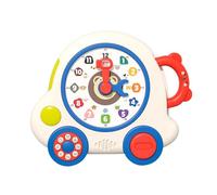 Learning Clock, Fun & Colorful Time Teaching Clock, 7.48x8.46 inches Kids Educational Analog Timepiece, Easy-to-Read & Interactive Design for Early Learning & Room Décor