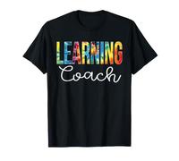 Learning Coach Back to School Tie Dye Retro Rainbow Maglietta