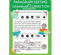 Learning Hub Publish Paragraph Editing and Grammar Correction Workb (Tascabile)