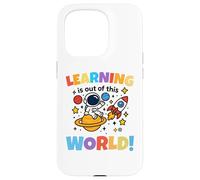 Learning Is Out Of This World Space Back To School Teacher Custodia per iPhone 15 Pro