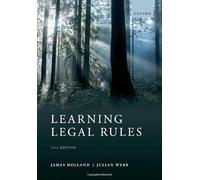 James Holland Julian Webb Learning Legal Rules (Tascabile)