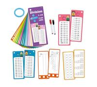 Learning Math Flash Cards, Kindergarten Game Ring, Educational Activity Set, Portable Design, Fun Skill Building Practice, Travel Games Card Play Boys Girls School Home