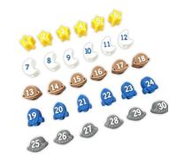 Learning Number Practice Pencil Cap Set | Numeri da 1 a 30 accessori per scrivere con etichette leggibili per contare lavoro, routine di studio, etichettatura