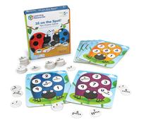 Learning Resources 10 on the Spot Ten Frame Game - 2-6 Players Ages 5+ Math Learning Games for Kids Kindergartner Activities