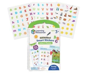Learning Resources Adesivi Intelligenti Smart Stickers Lettere e Fonetica, età 3+