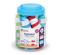 Learning Resources Alphabet Coffee Cups, Gioco per Imparare l Alfabeto, Set di Tazze per Abbinare Le Lettere, sviluppare la coordinazione, capacità motorie Fini, Ages 3+