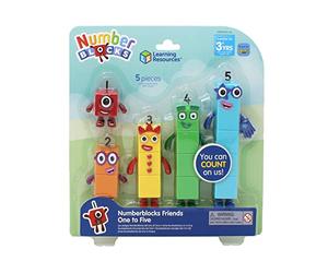 Learning Resources Amici Numberblocks da Uno a Cinque, Giocattoli da collezione ufficiali, Comprende i Numberblocks Uno, Due, Tre, Quattro e Cinque