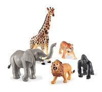 Learning Resources- Animali della Giungla Jumbo, Colore, LER0693 - NUOVO