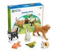 Learning Resources Animali Domestici Jumbo, Set di Figurine in Plastica, Gioco Immaginativo e Educativo, Bambini 2+