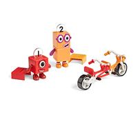 Learning Resources Avventura in Bicicletta con i Numberblocks Uno e Due, Giocattoli da collezione ufficiali, Include i Numberblocks Uno e Due, Bici a tandem