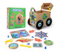 Learning Resources Boxineers Veicoli in Cartone, Kit Creativo per Bambini, Strumenti Giocattolo, Set STEM Fai da Te, attività dai 5 Anni