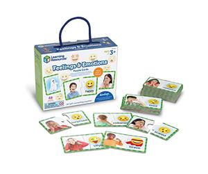 Learning Resources Carte Puzzle Sentimenti ed Emozioni, 48 pezzi, Abilità sociali, Materiali per la logopedia, Giochi e giocattoli per bambini per l’apprendimento socio-emotivo, Dai 3 anni in avanti
