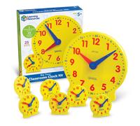 Learning Resources Classroom Clock Kit -25 Pieces Ages 5+ Clock for K
